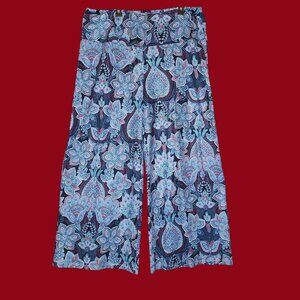 Floral & Geometric Arolina Women's Casual Wide-Leg Pants Size XXXL
